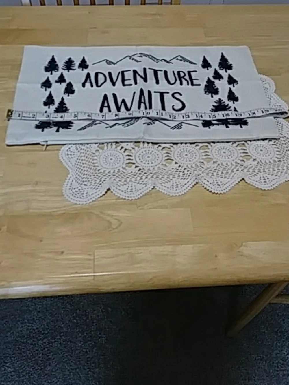 Accent pillow cover - Adventure Awaits